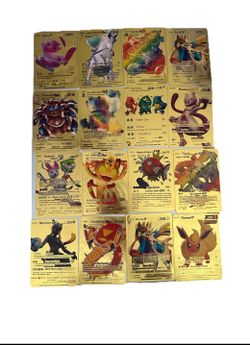 16 piece gold Pokémon cards 9.99