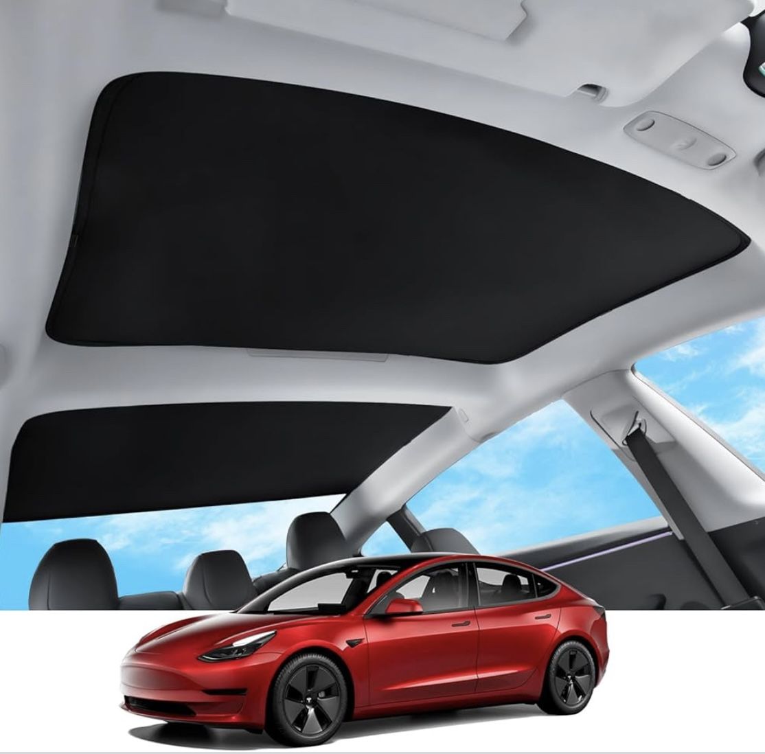 Upgraded Sun Roof Sunshade for Tesla Model 3