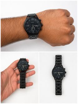 Black Fossil Stainless Steel Watch