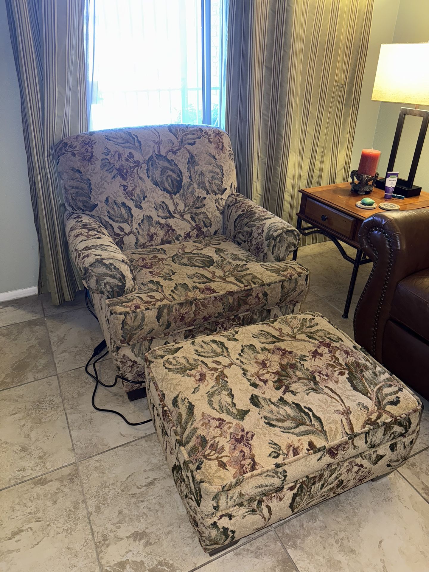 Chair & Ottoman Set