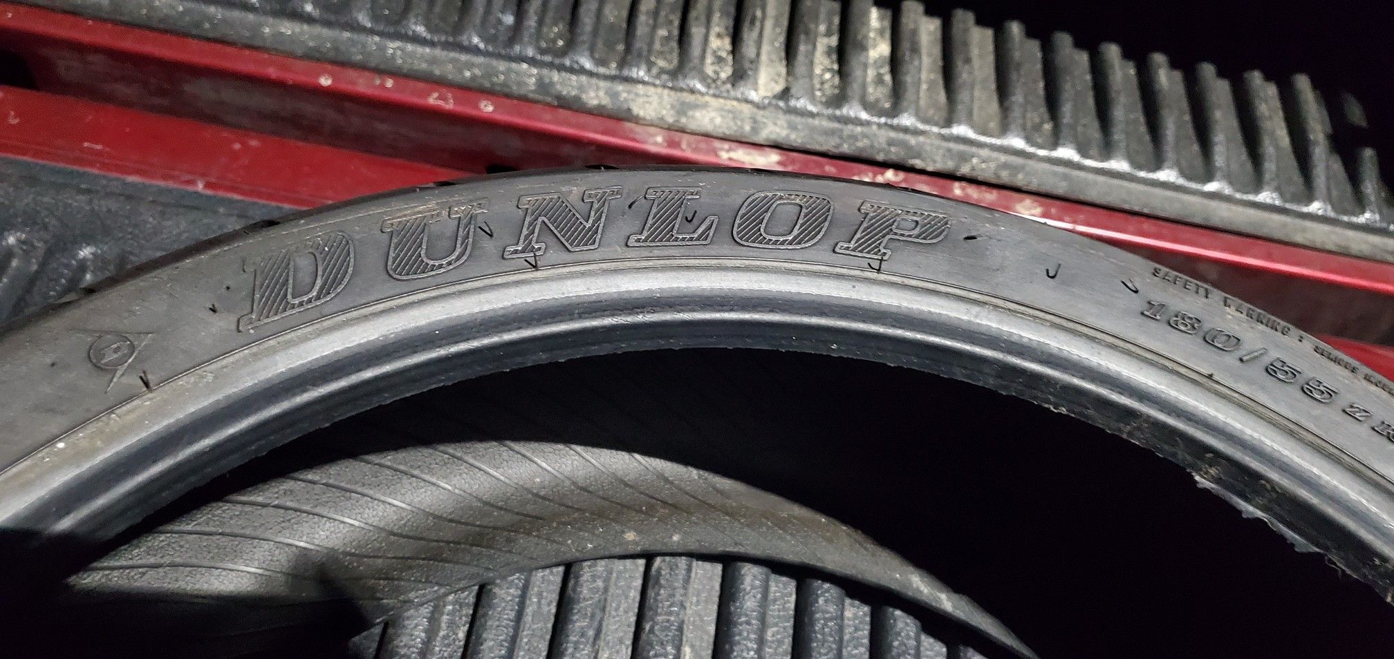 Dunlop rear motorcycle tire