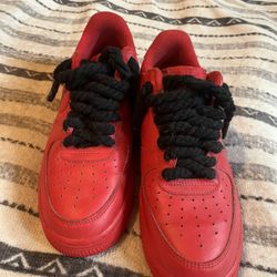 Nike Air Force 1 Low red trainers