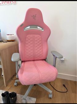 Pink Razer Enki gaming chair
