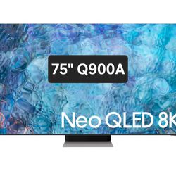 SAMSUNG 75" INCH NEO QLED 8K SMART TV Q900A ACCESSORIES INCLUDED 👌 