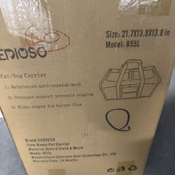 Sedioso Gray Cat/dog Pet Travel Carrier 21"x13"x13"