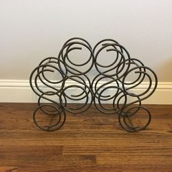 Wine Rack, Metal, Tabletop, Countertop, 8 Bottles.