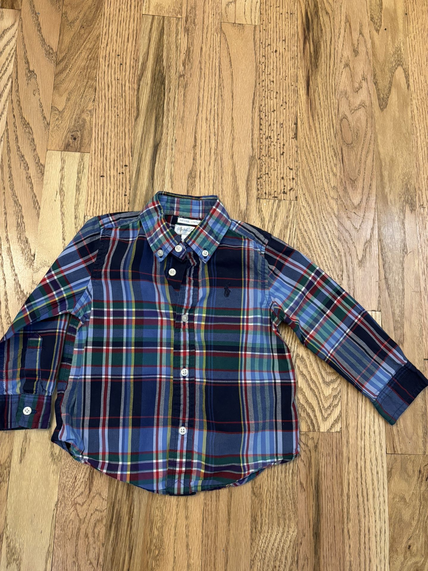 Ralph Lauren Plaid Button-Down Shirt - Size 18M