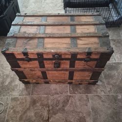 Vintage Wooden Trunk