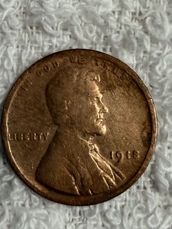 1918 wheat penny no mint mark-good condition