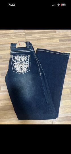 New *Dark Wash Embroidered  Jeans size 5