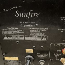 Sunfire Subwoofer