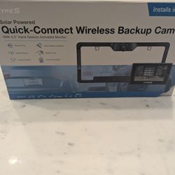 TYPES Solar Powered Wireless Backup Cam 4.3" Monitor