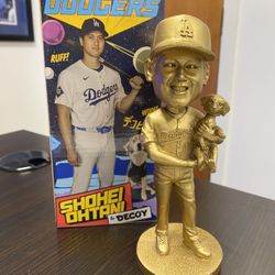 Dodgers Shohei Ohtani Decoy Gold Bobblehead