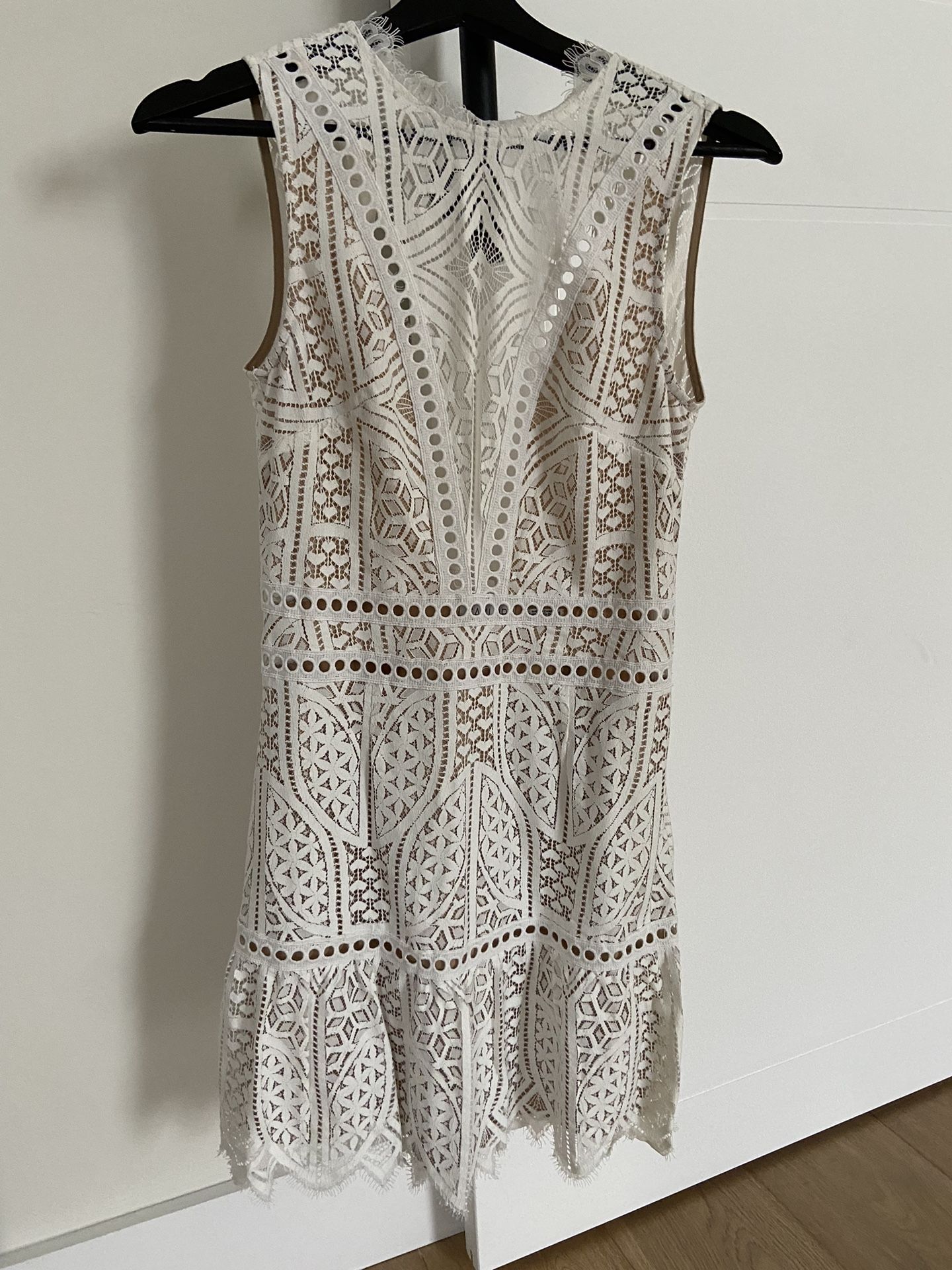 Saylor White Lace Dress