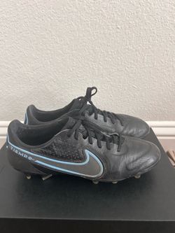 Nike Tiempo Legend 9 Elite FG Black Blue Hero CZ8482-004 Men's Size 8.5M/10W