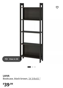 Black shelves