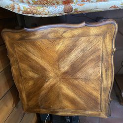 Square Solid Wood End Table By Salem House