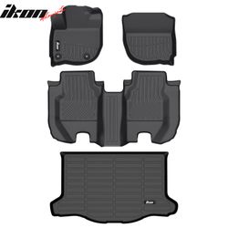 Fits 2015-2020 Honda Fit AT TPE All Weather 3D Trunk + Floor Mats Cargo Liner Carpet