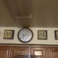 Clock Asian Decor 