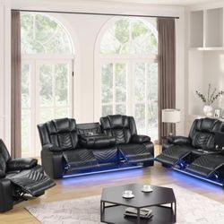 Ace Black Reclining 3pc 🔥🤩😍🚛