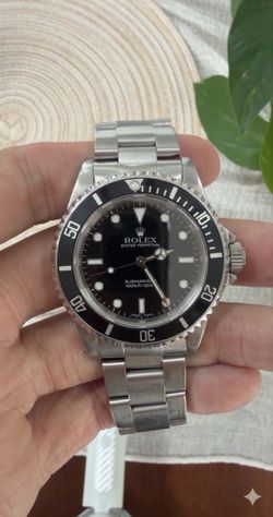 Rolex 1(contact info removed) Submariner 14060 U Serial No Date Tritium Dial Service Papers