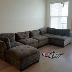 Gray/Brown Couch