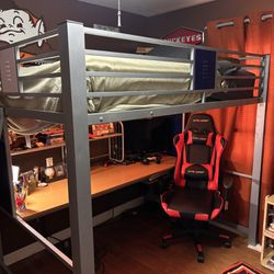 Loft Bed And Desk- Full Size- Very Sturdy