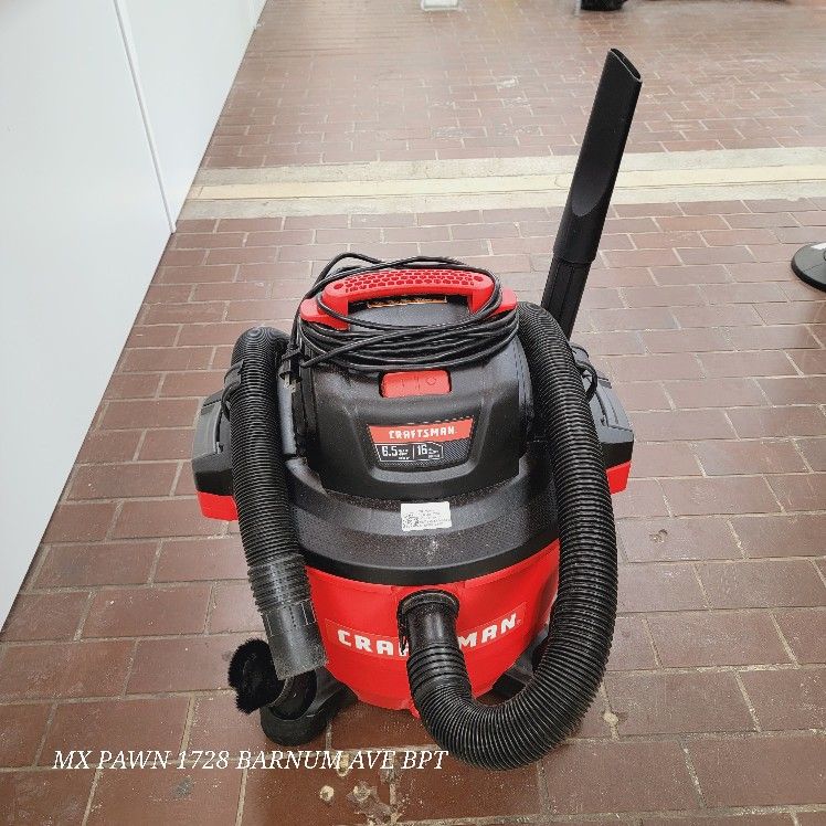 CRAFTSMAN CMXEVBE175950 16gal 6.5 PEAK HP WET/ DRY VACUUM & ATTATCHMENTS