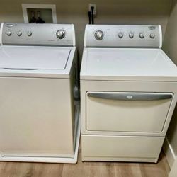 Commercial Cap Whirlpool Washer & Gas Dryer 