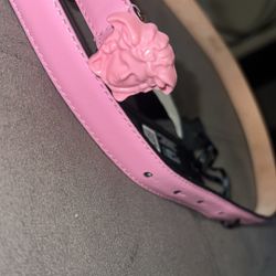 Versace La Medusa Pink Belt 