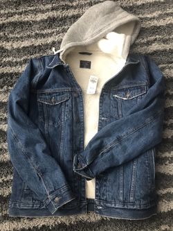 Mens super fly Sherpa and Jean jacket!