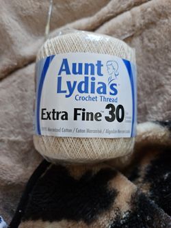 Aunque Lydias Extra Fine 30 Crochet Cotton Thread