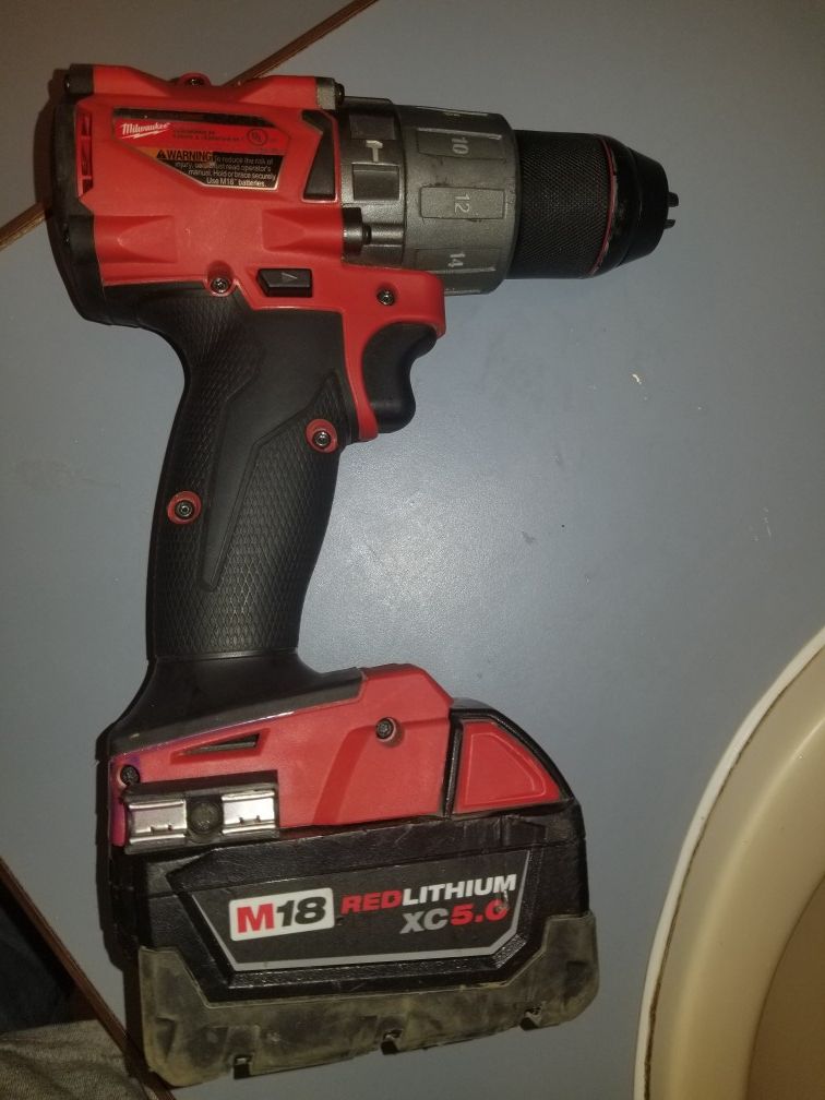 Milwaukee drill and battery, no charger