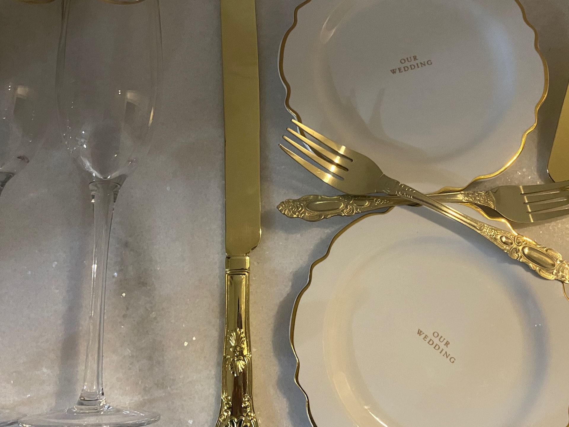 Set For Wedding Cake Table