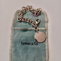Sterling Jewelry.  Vintage Tiffany Sterling Bracelet. 7”