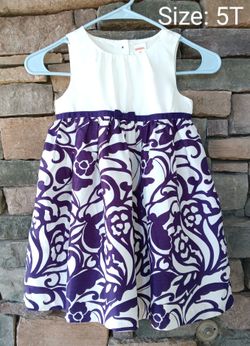❤️ GYMBOREE, Little Girls Purple 💜 Party Dress with a Twirl Skirt! 🎉 Size: 5T
