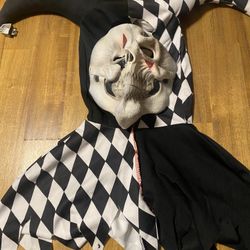 Jester Clown Mask And Headpiece 