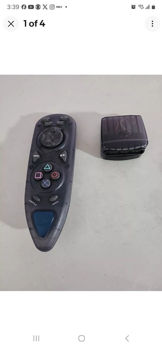 PlayStation 2 PS2 DVD Remote Control By With Pass Thru Port Wireless PL609