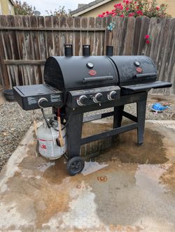 Dual Gas And Charcoal Grill OBO