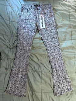 Valabasas Monogram Flare Jeans with Tags size 34