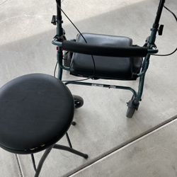 Rolling Walker And Stool