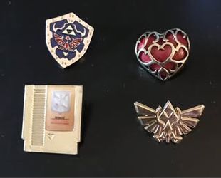 Legend of Zelda 4 Piece Collectible Lapel Pin Set