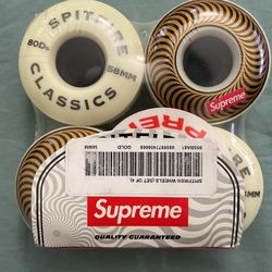 Supreme Spitfire Classic Wheels - Gold 58mm for Sale in Grand