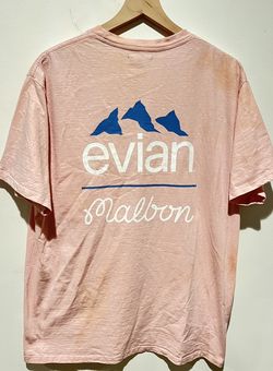 Malbon Golf x Evian 2023 Collaboration Unisex Pink T-Shirt (Size