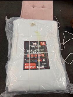 New 20'x40' White Heavy Duty Tarp Thick Cover
