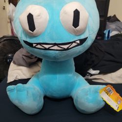 NEW WITH TAG RAINBOW FRIENDS 15 INCH CYAN PLUSH FOR $20