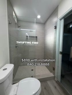 Shower door (swing door)