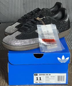 adidas Samba OG Rhinestone Black Silver | Size 11W / 10M | IH9052 (2025) NEW