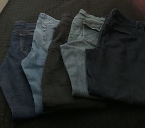 5 pairs of jeans women’s size 16 (old navy, lane Bryant, gap, Gloria Vanderbilt, NYOC)
