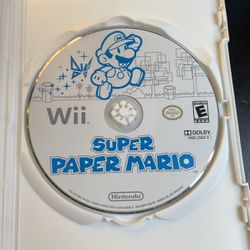 Super Paper Mario Nintendo Wii USA Great Condition
